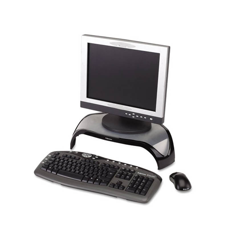 Smart Suites Corner Monitor Riser, Black