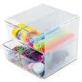 Stackable Desktop Cube Organizers, Clear