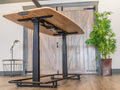 72" Electric Adjustable Conference Table With Footrest Bar