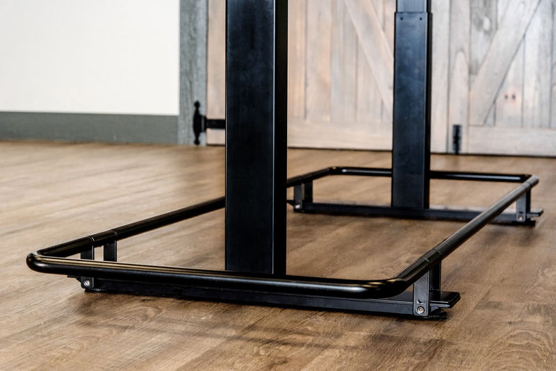 72" Electric Adjustable Conference Table With Footrest Bar