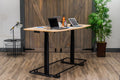 72" Electric Adjustable Conference Table With Footrest Bar