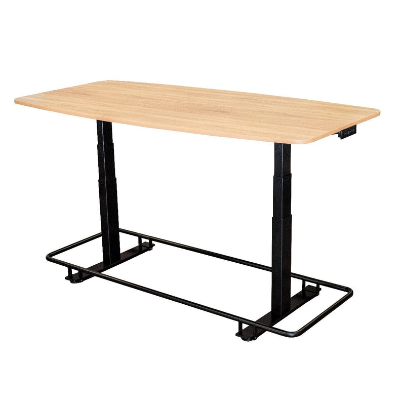 72" Electric Adjustable Conference Table With Footrest Bar