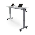 60" Adjustable Flip-Top Table, Crank Handle