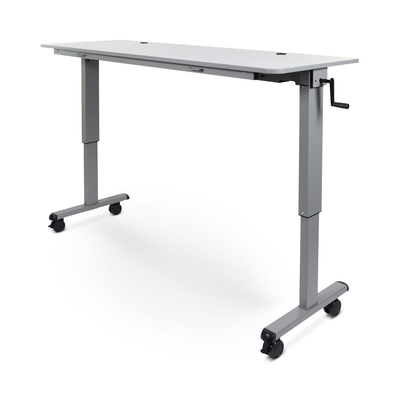 72" Adjustable Flip-Top Table, Crank Handle