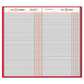Standard Diary Recycled Daily Journal, Red, 7 11/16" X 12 1/8", 2025