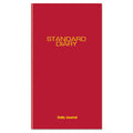 Standard Diary Recycled Daily Journal, Red, 7 11/16" X 12 1/8", 2025