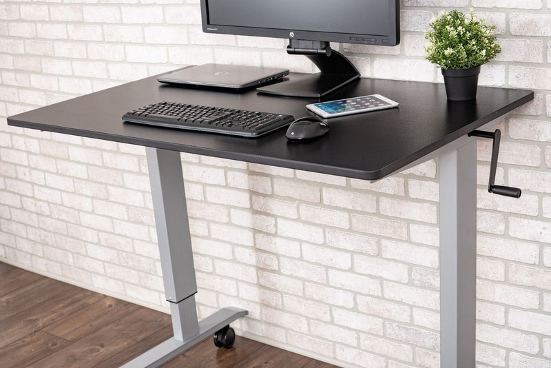 48" High Speed Crank Adjustable Stand Up Desk