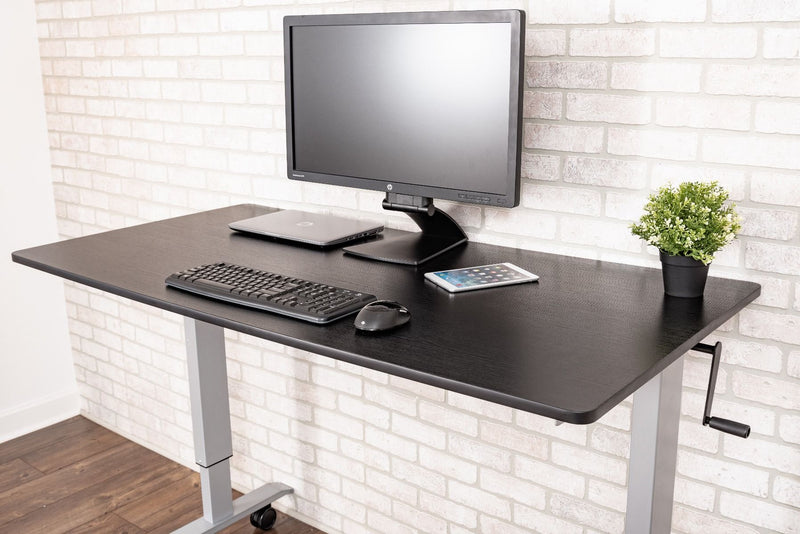 60" High Speed Crank Adjustable Stand Up Desk