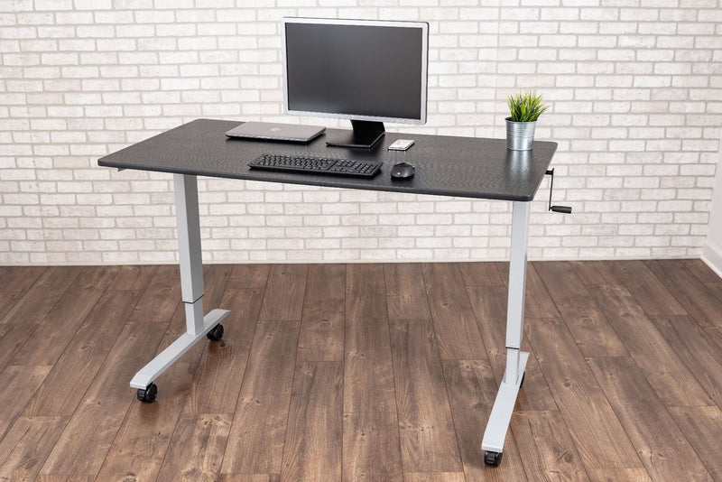 60" High Speed Crank Adjustable Stand Up Desk