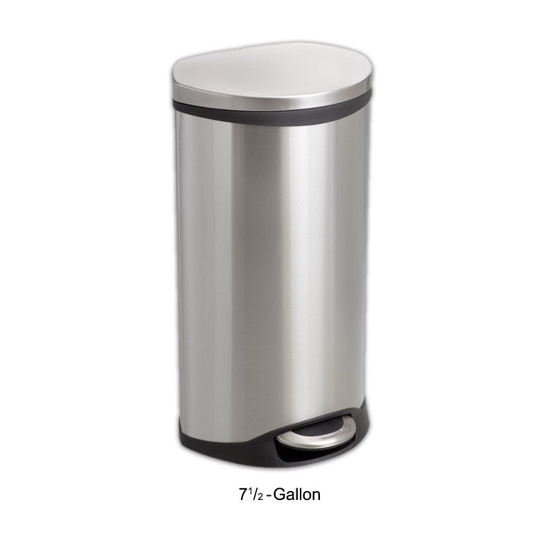 Step-On Elliptical Trash Can