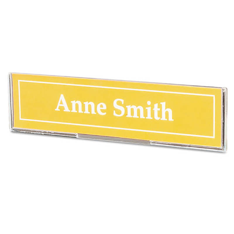 Super Image Cubicle Sign Holder, Clear