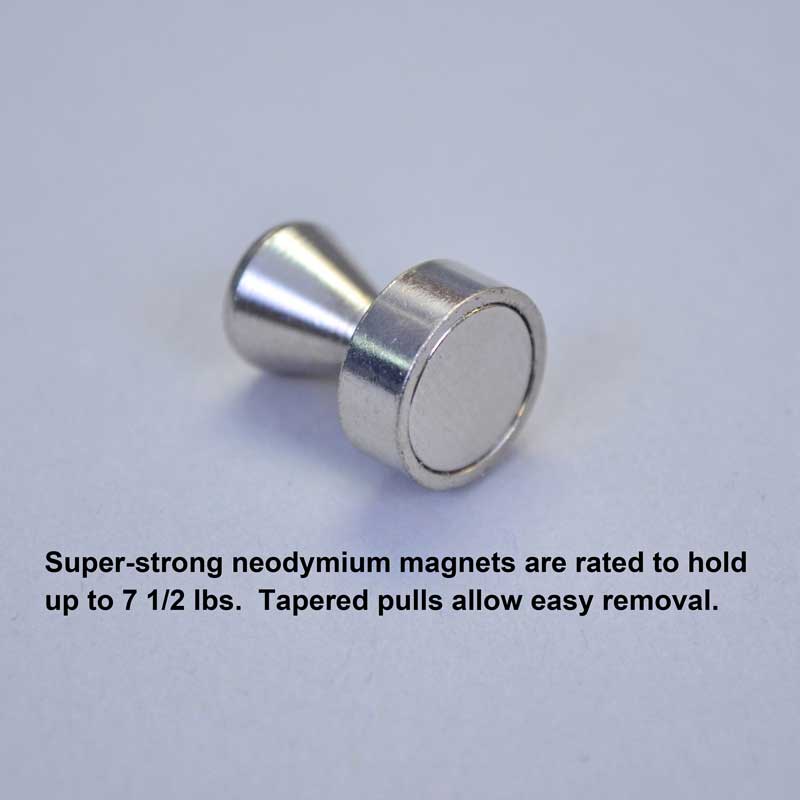 Super-Strong Neodymium Pin Magnets (set of 5)