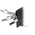 Swing Arm Copyholder w/ Adhesive Monitor Mount, 30-Sheet Capacity, Black
