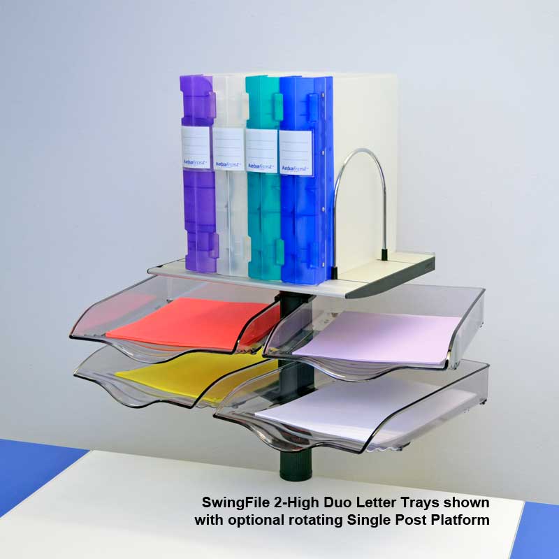 SwingFile Letter Trays, 2-High Duo