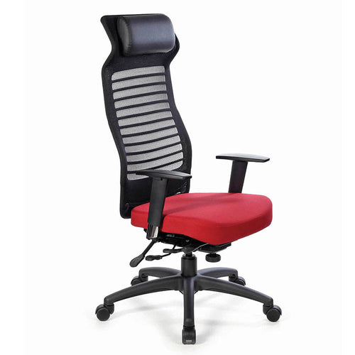 Tact High-Back Executive Chair w/ Adjustable Arms