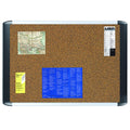 Tech Series Cork Bulletin Board, Aluminum & Black