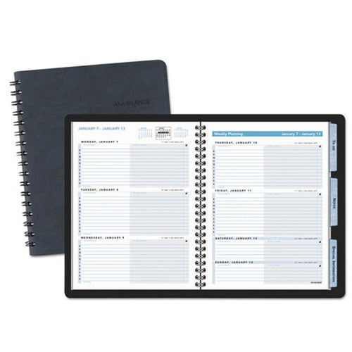 The Action Planner Weekly Appointment Book, Black, 2022