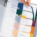 Translucent Ready Index Table of Contents Dividers w/ Multicolor Tabs, 5-Tab, Letter (one set of 5 tabs)
