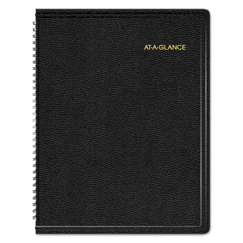 Triple View Weekly/Monthly Appointment Book, 8 1/4" X 10 7/8", Black, 2022