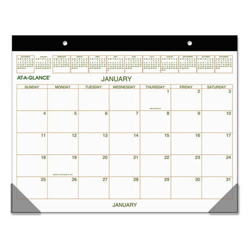 Two-Color Desk Pad, 22" X 17", 2025