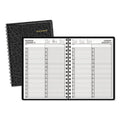 Two-Person Group Daily Appointment Book, 8" X 10 7/8", Black, 2025