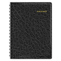 Two-Person Group Daily Appointment Book, 8" X 10 7/8", Black, 2025