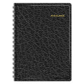 Two-Person Group Daily Appointment Book, 8" X 10 7/8", Black, 2024