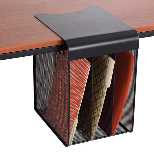 UltiMesh 3 Vertical Compartment Under-Desk Hanging Organizer