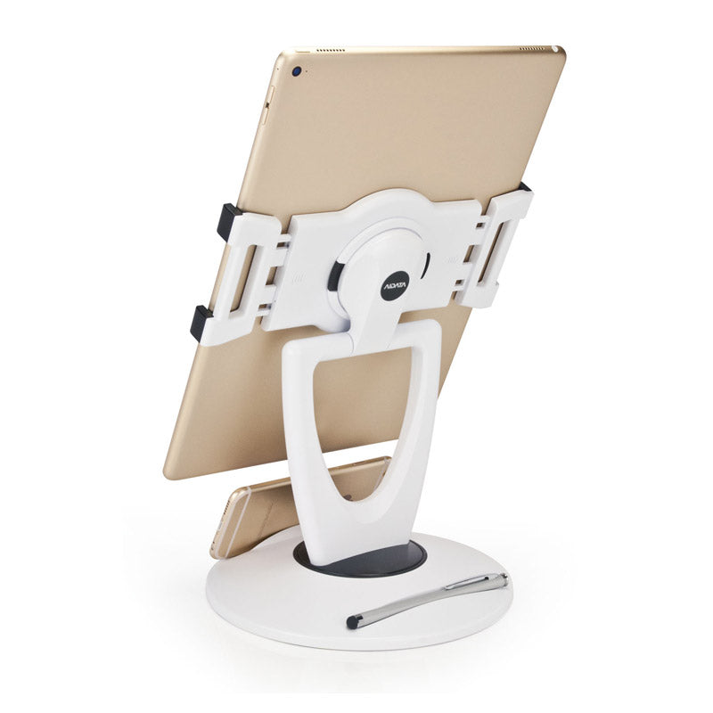 Universal Multi-Function Tablet Stand w/ Smart Phone Holder Base