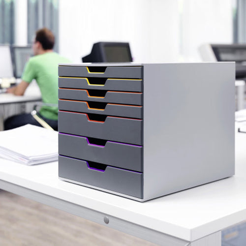 Varicolor 7-Drawer Deskset