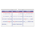 Vertical-Format Three-Month Reference Wall Calendar, 2024-2026