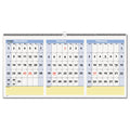Vertical-Format Three-Month Reference Wall Calendar, 2024-2026