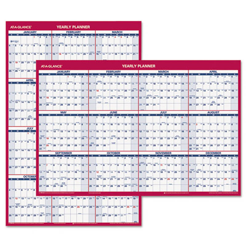 Vertical/Horizontal Wall Calendar, 24" X 36", 2025