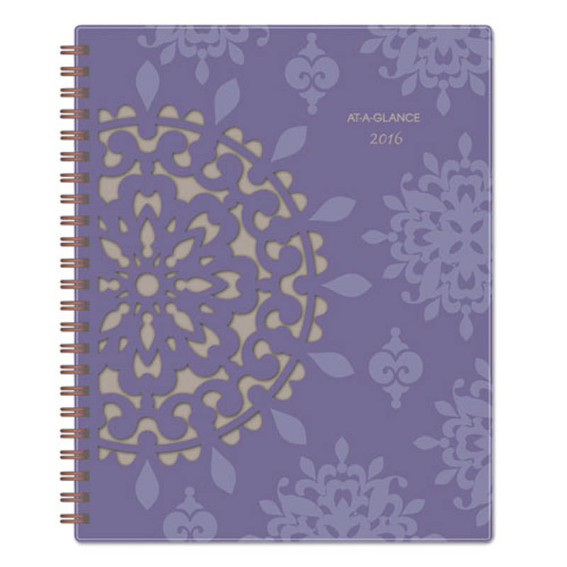 Vienna Weekly/Monthly Appointment Book, Purple, 2025