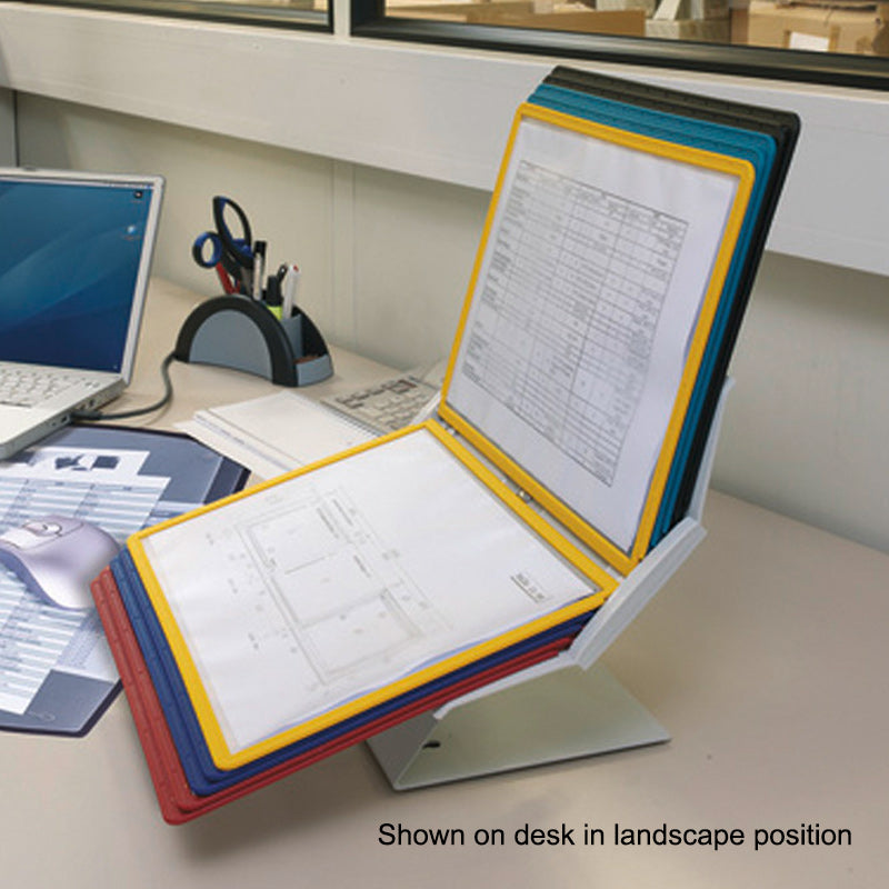 Vario 10-Pocket Wall/Desk Reference Organizer, Assorted Pockets