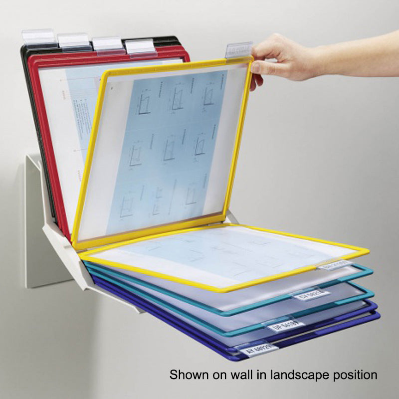 Vario 10-Pocket Wall/Desk Reference Organizer, Assorted Pockets