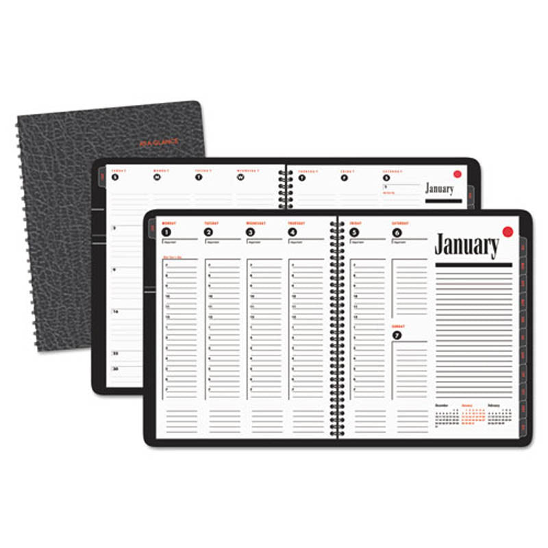 800 Range Weekly/Monthly Appointment Book, 8 1/2" X 11", White, 2024