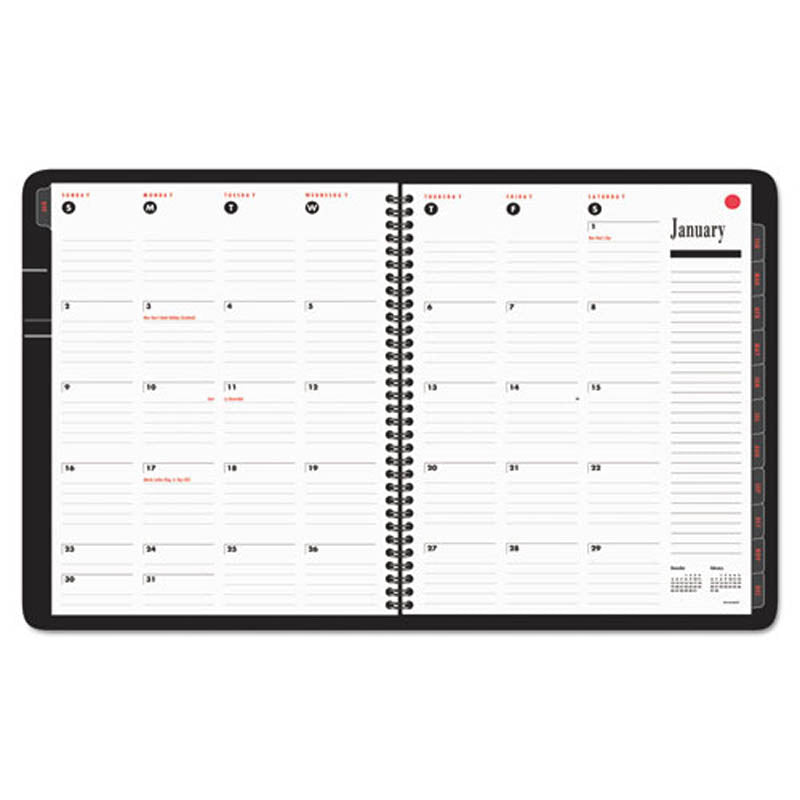 800 Range Weekly/Monthly Appointment Book, 8 1/2" X 11", White, 2024