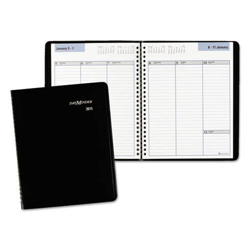 Weekly Planner, 6 7/8" X 8 3/4", Black, 2025
