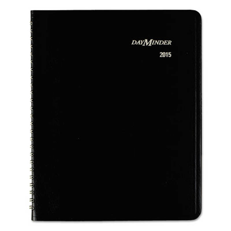 Weekly Planner, 6 7/8" X 8 3/4", Black, 2025