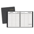 Weekly Planner Ruled for Open Scheduling, 6 7/8" X 8 3/4", Black, 2025