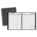 Weekly Planner Ruled for Open Scheduling, 6 7/8" X 8 3/4", Black, 2024