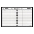 Weekly Planner Ruled for Open Scheduling, 6 7/8" X 8 3/4", Black, 2025