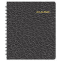 Weekly Planner Ruled for Open Scheduling, 6 7/8" X 8 3/4", Black, 2024