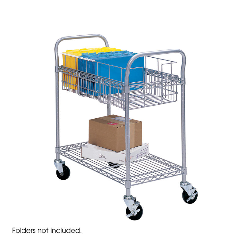 Wire Mail Cart - Gray