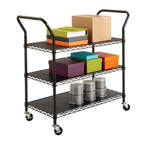 Wire Utility Carts, Black